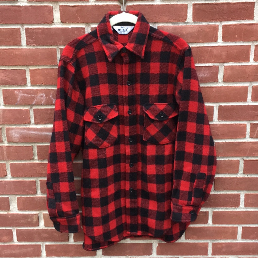 Woolrich 🐑 men’s 85% WOOL Vintage Plaid Shirt